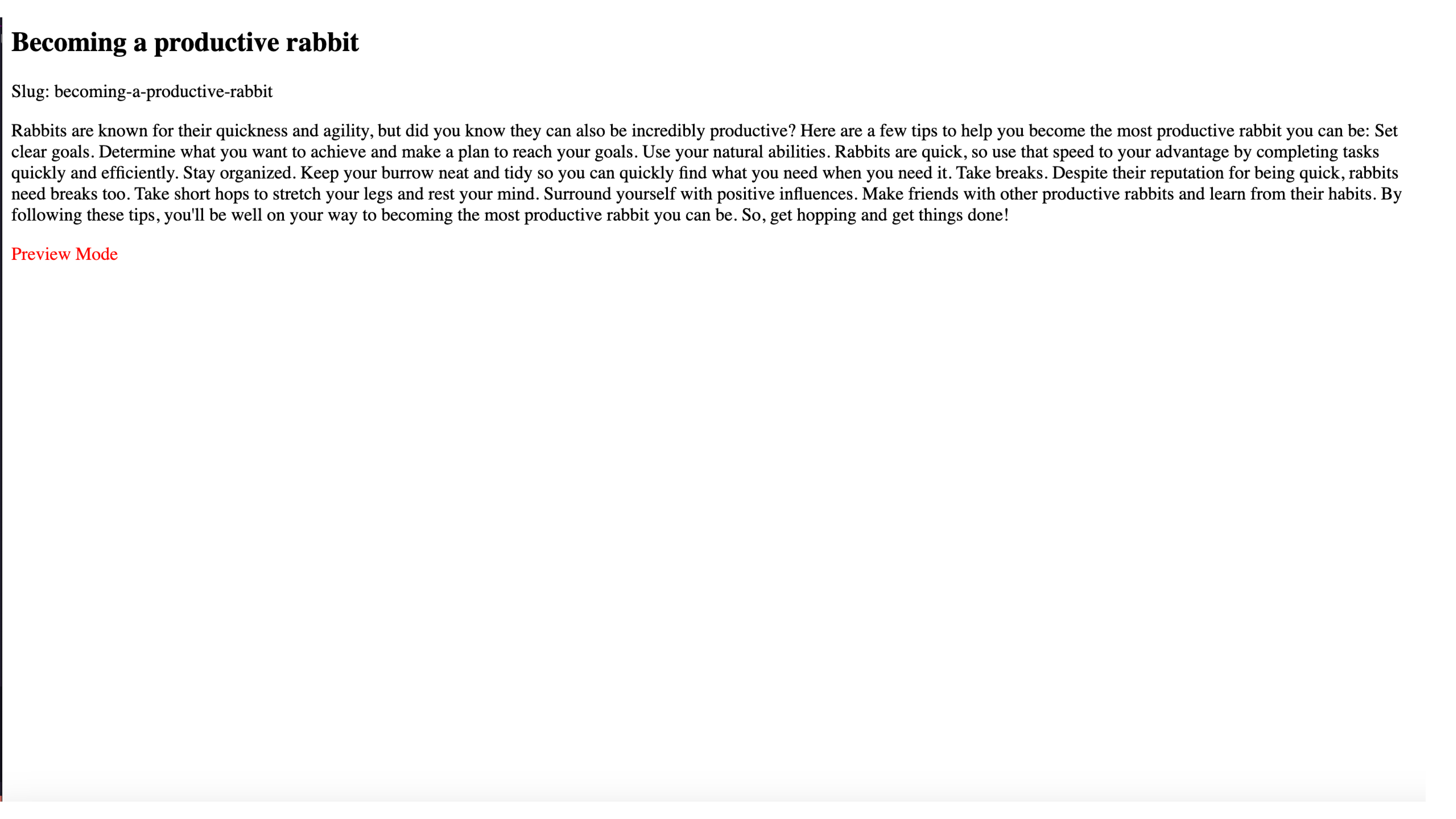 Testing the Live Preview in Localhost